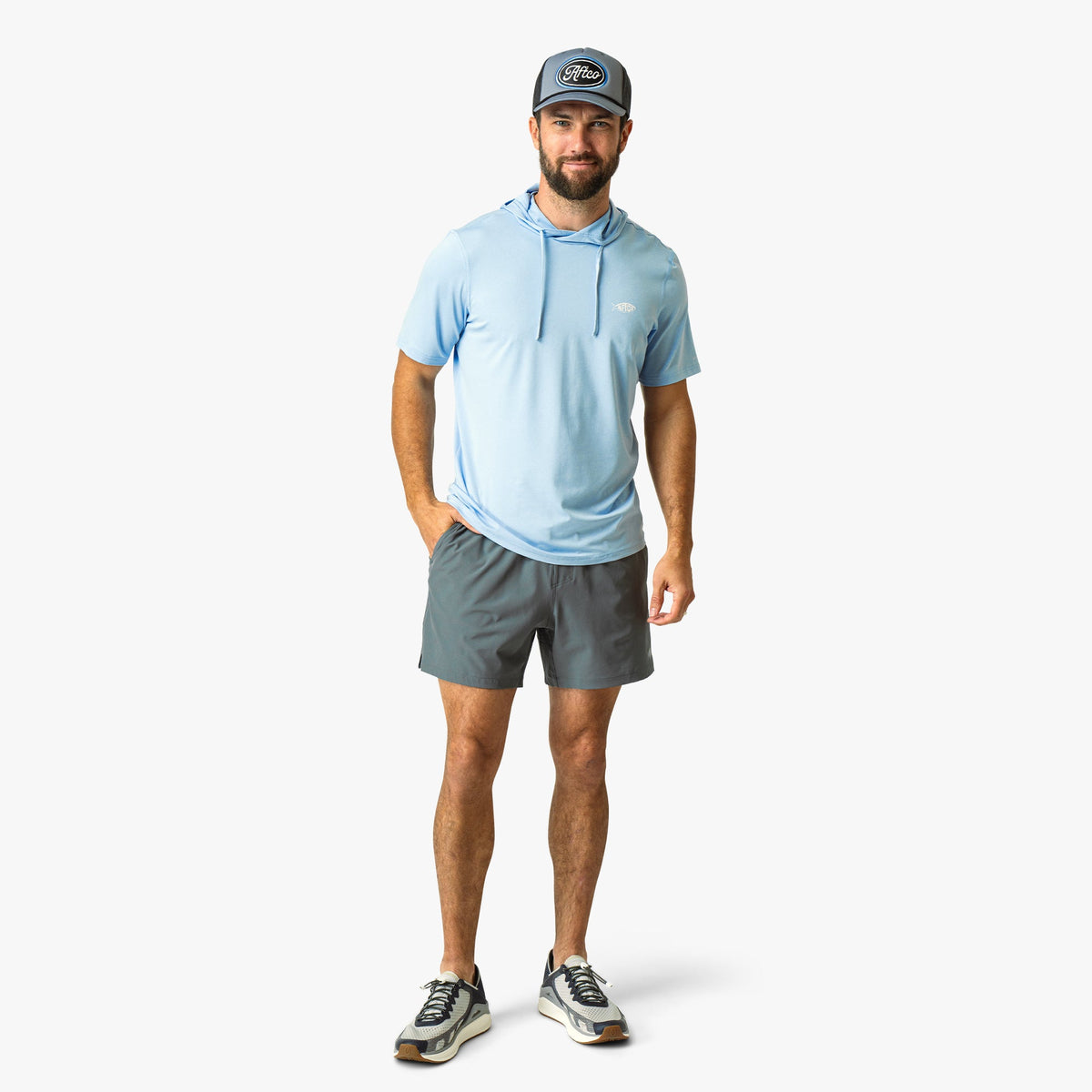 Samurai Short Sleeve Hooded Sun Protection Shirt