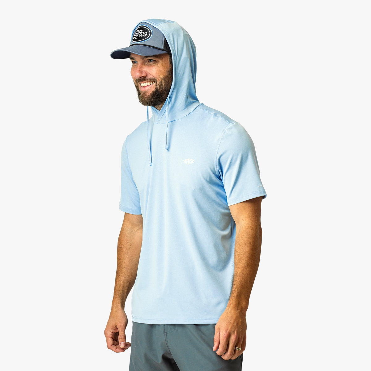 Samurai Short Sleeve Hooded Sun Protection Shirt