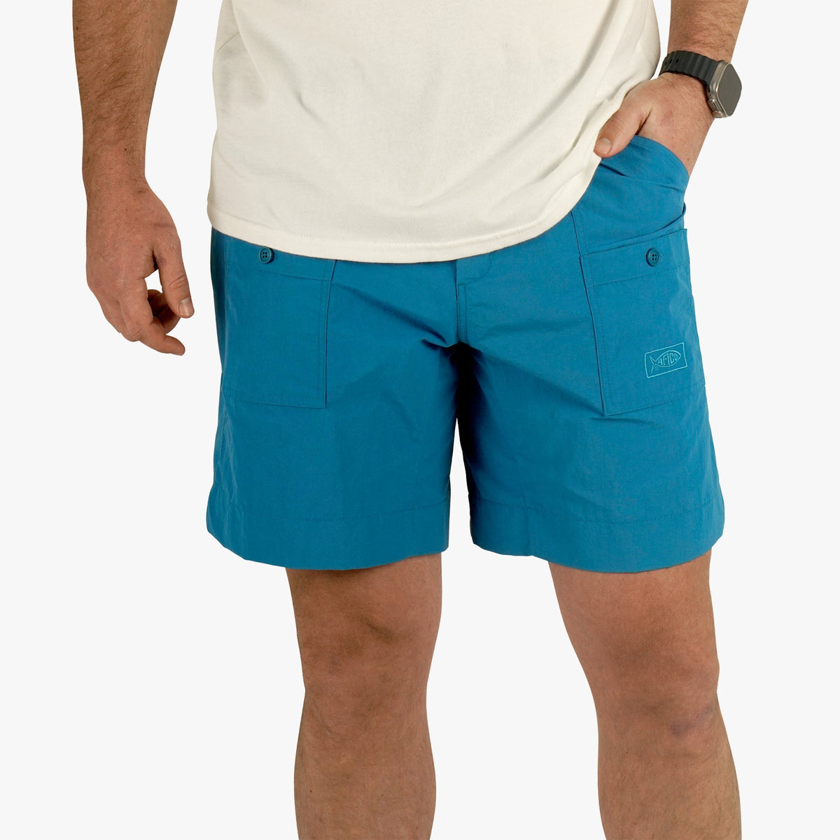 Original Mens Fishing Shorts Long - Classic Colors - AFTCO