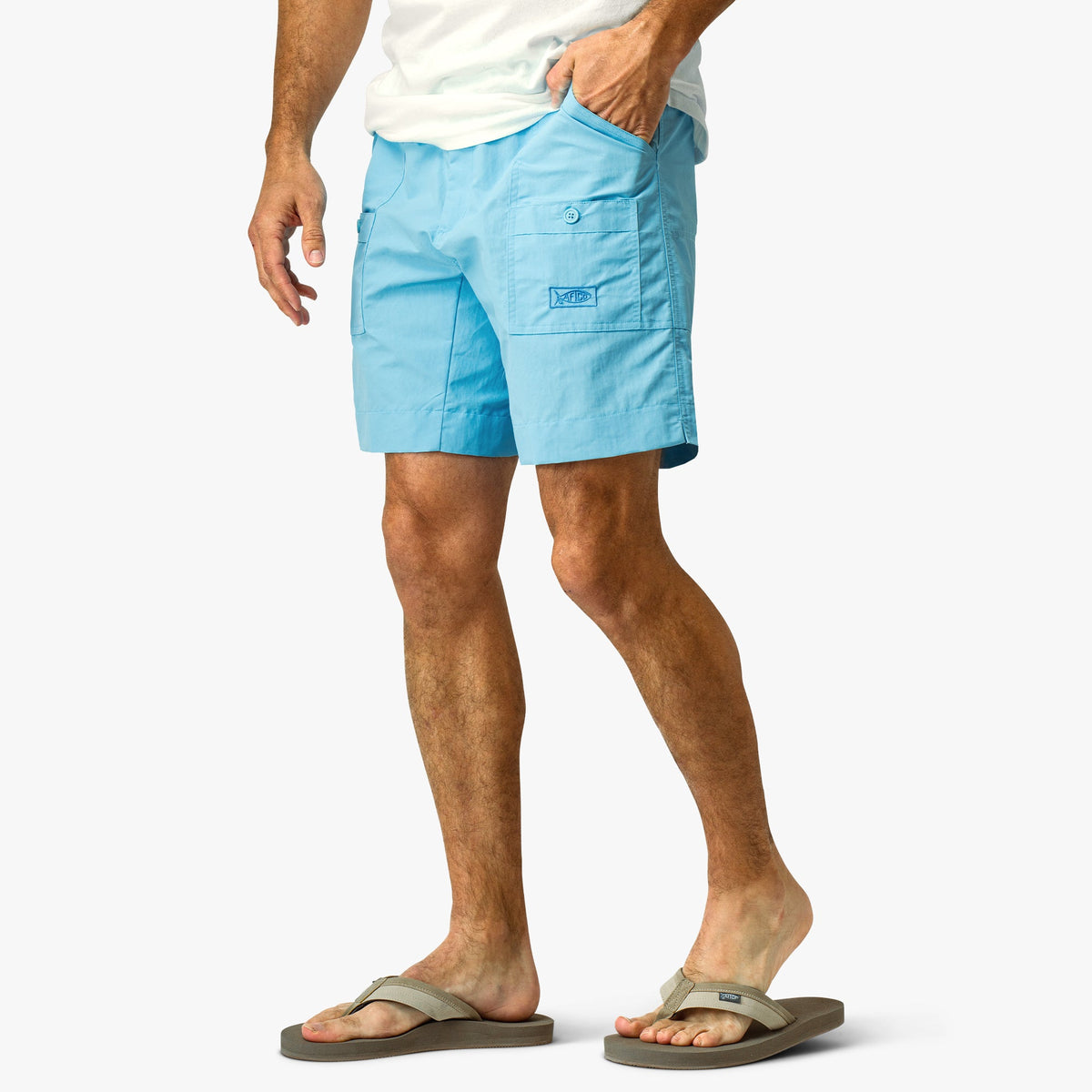 Original Mens Fishing Shorts Long - Classic Colors - AFTCO