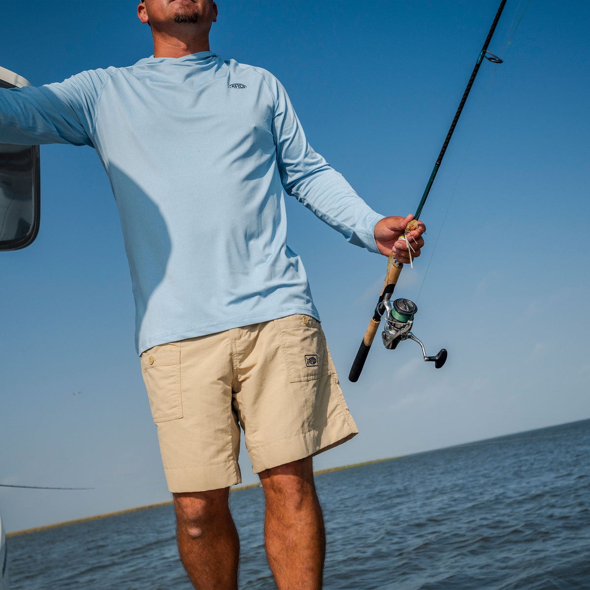Original Mens Fishing Shorts Long - Classic Colors - AFTCO
