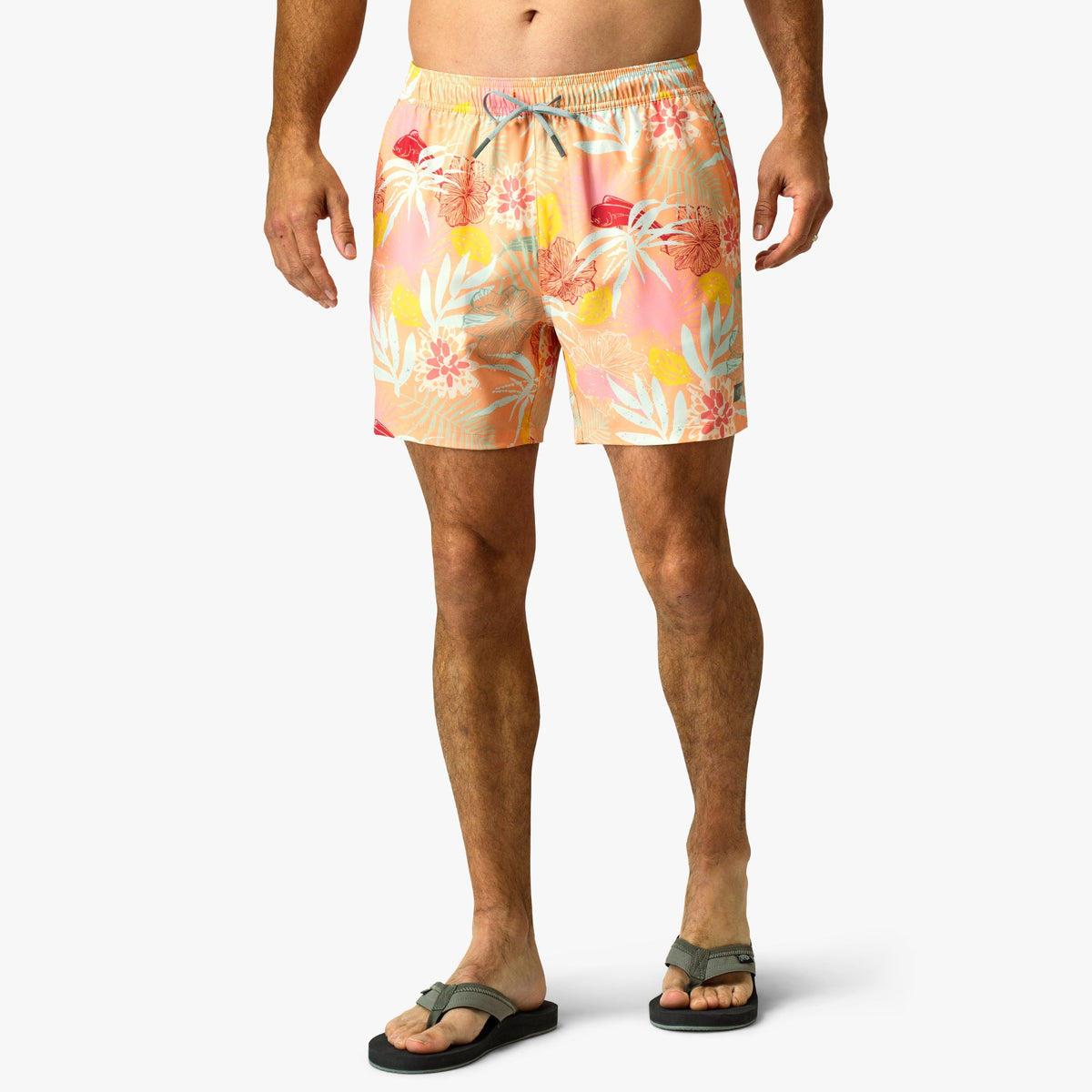 Strike Printed Swim Trunks