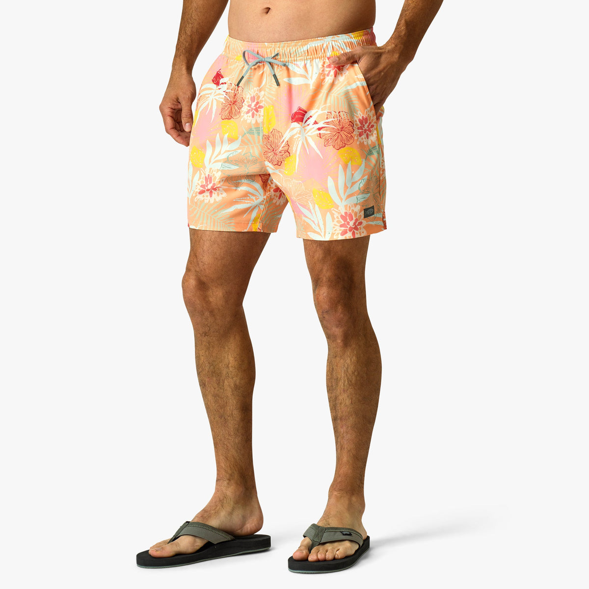 Strike Printed Swim Trunks