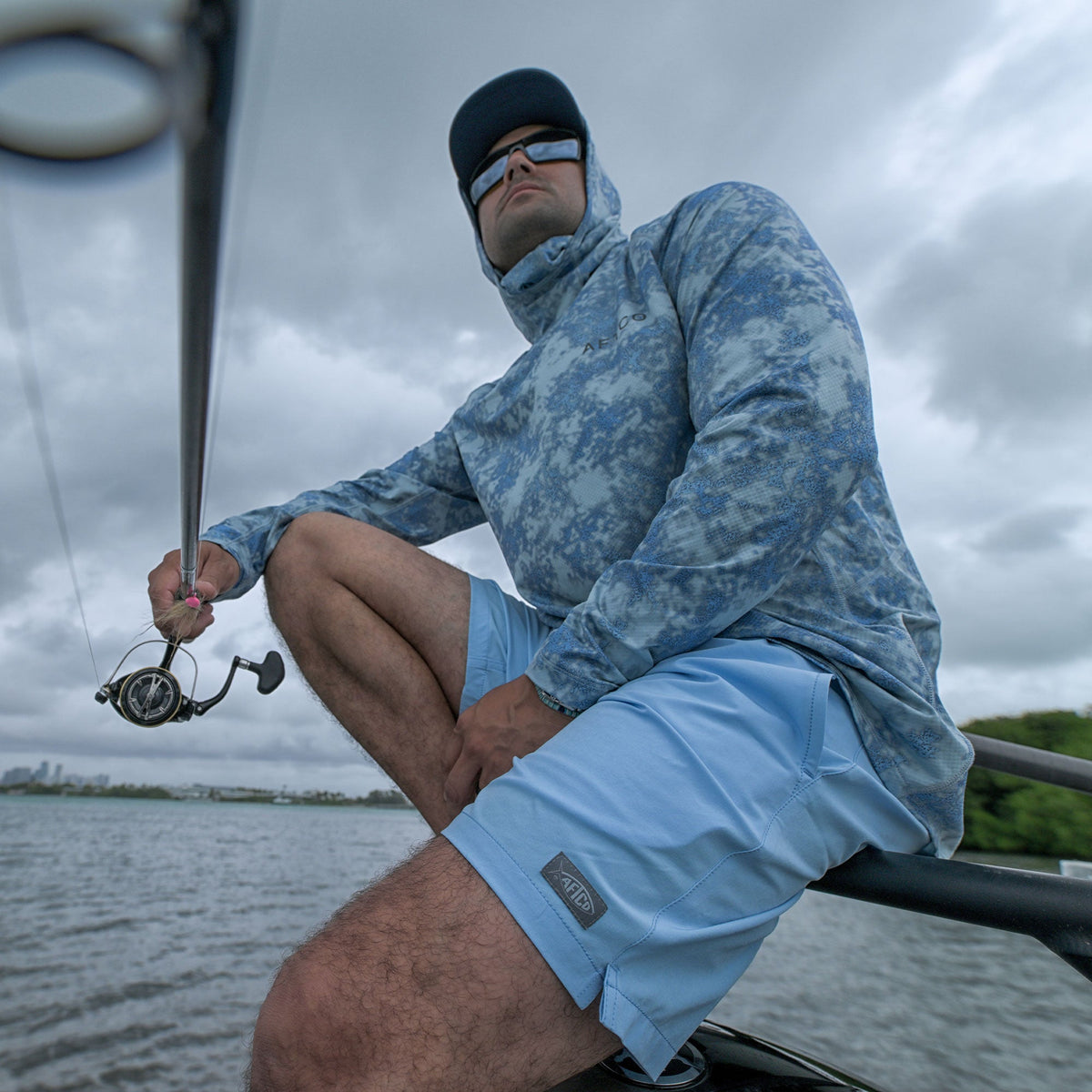 Strike Printed Swim Trunks