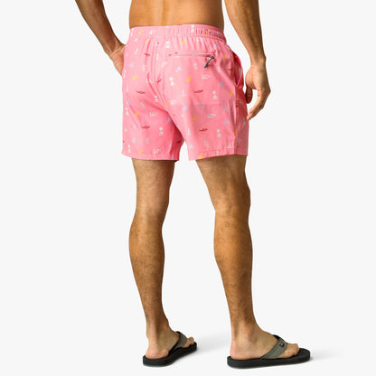 Strike Printed Swim Trunks