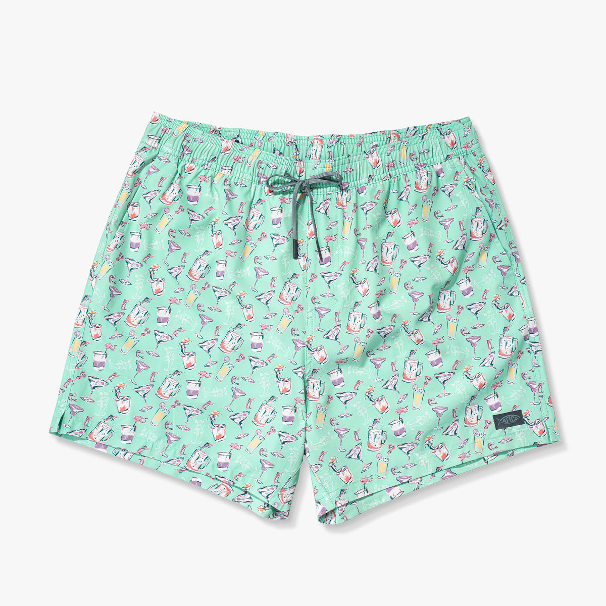 Strike Printed Swim Trunks