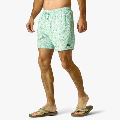 Strike Printed Swim Trunks