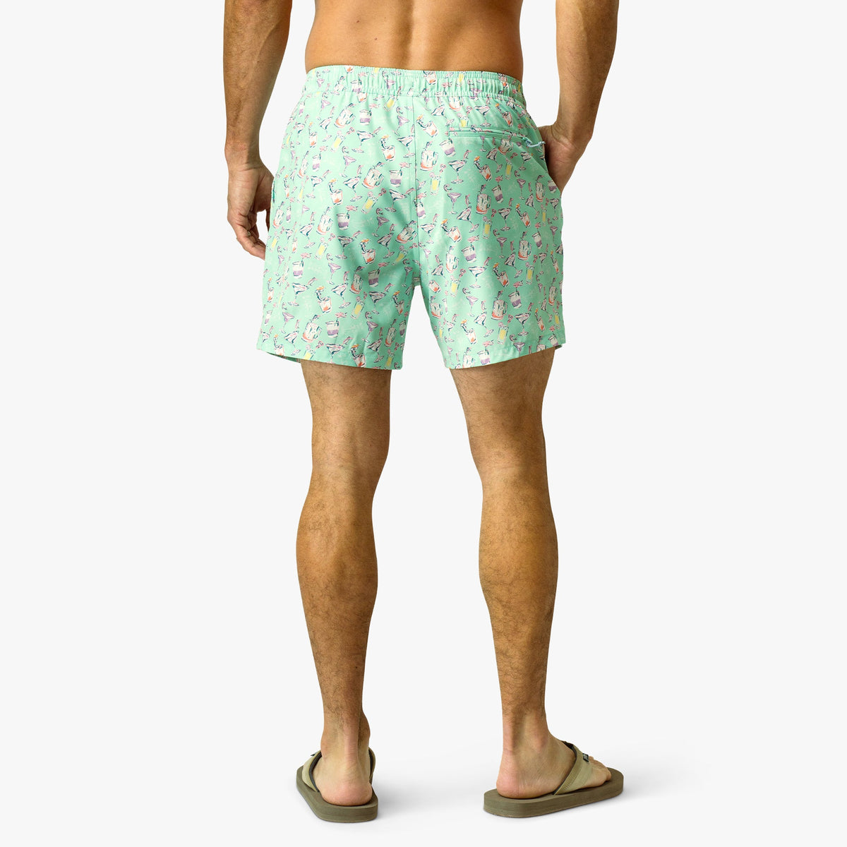 Strike Printed Swim Trunks