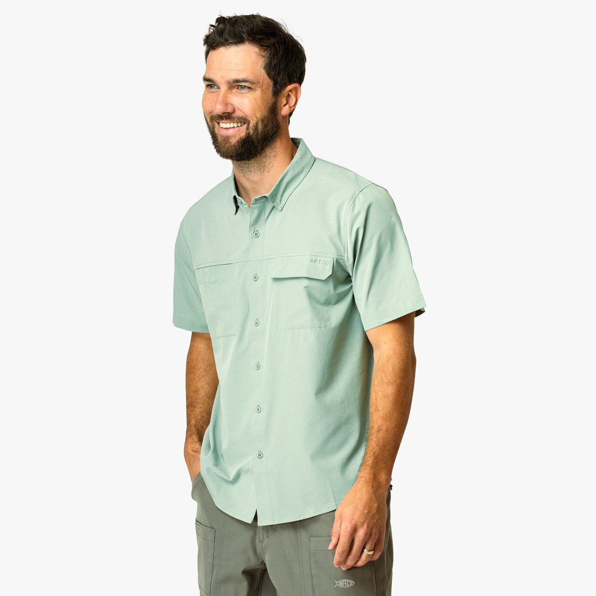 Air O Mesh SS Button Down Fishing Shirt