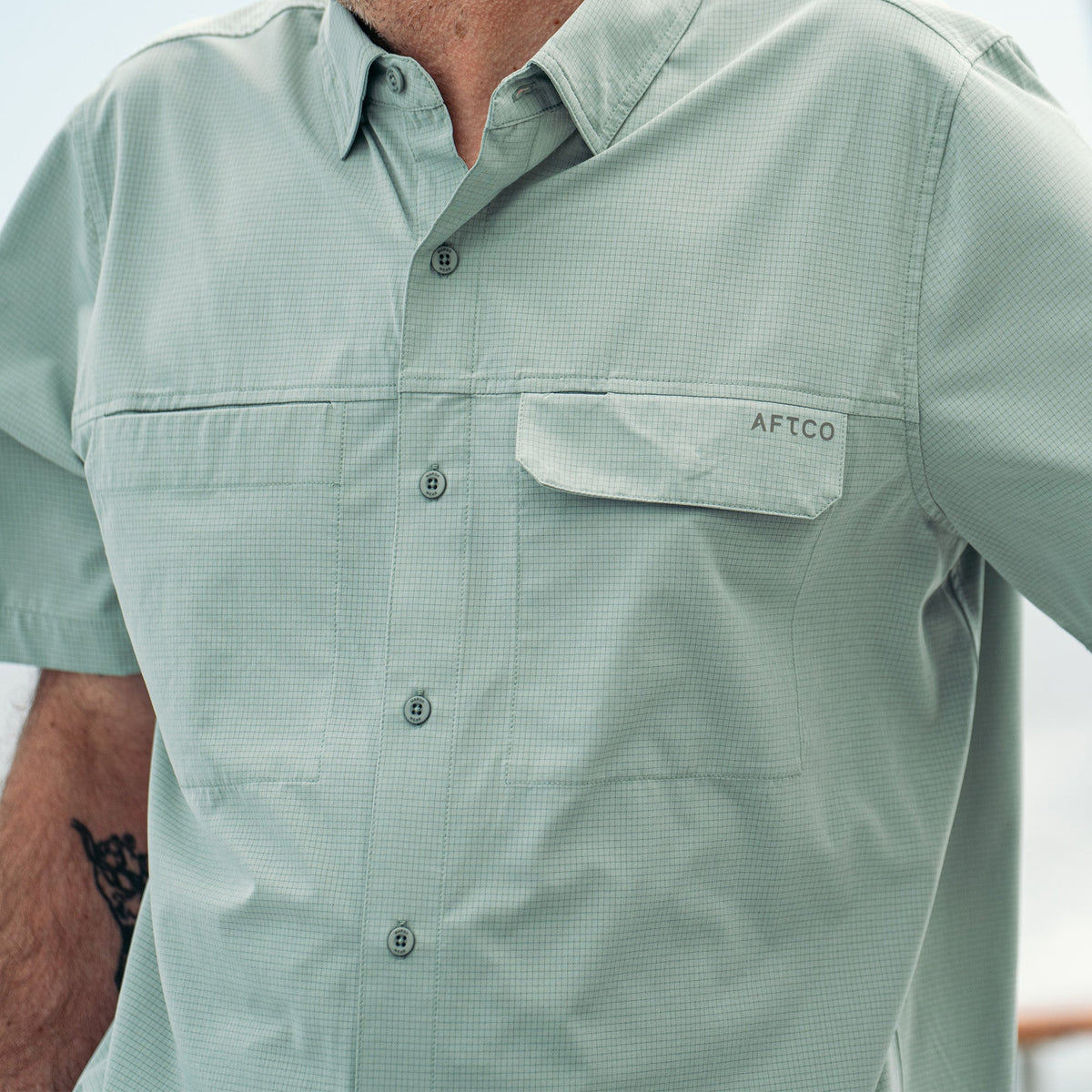 Air O Mesh SS Button Down Fishing Shirt