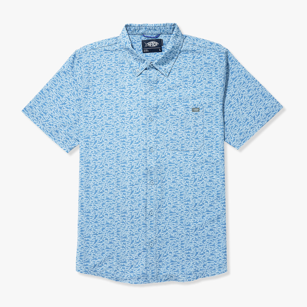 Boatbar Printed Button Down Fishing Shirt