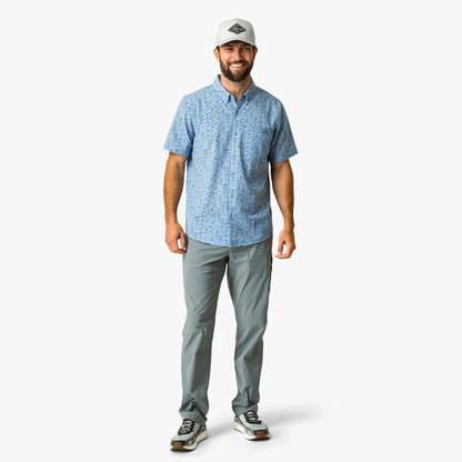 Boatbar Printed Button Down Fishing Shirt