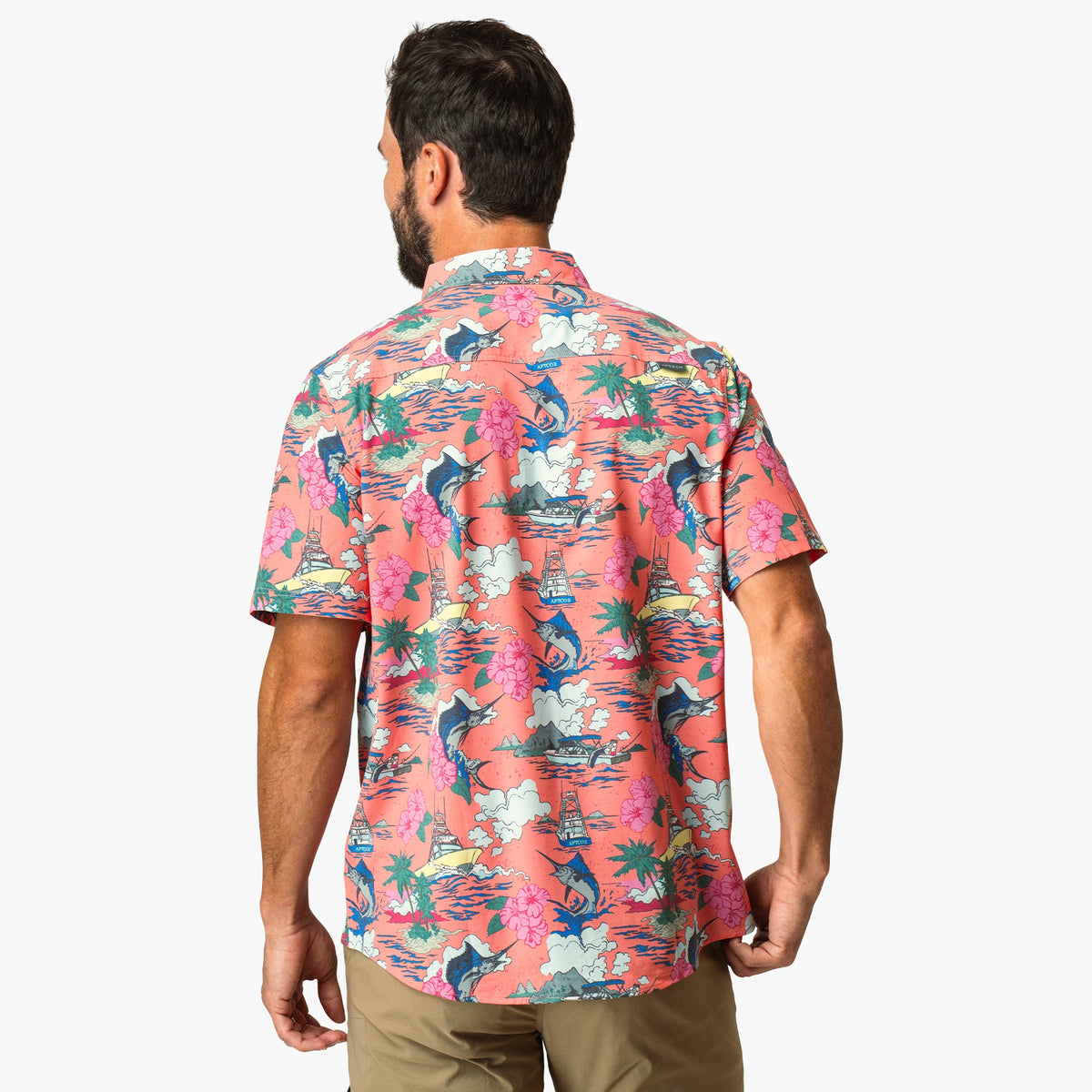 Boatbar Printed Button Down Fishing Shirt
