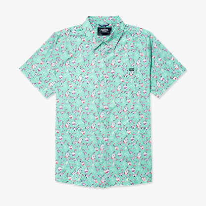 Boatbar Printed Button Down Fishing Shirt