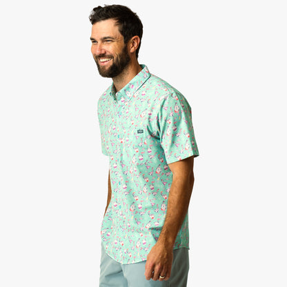 Boatbar Printed Button Down Fishing Shirt