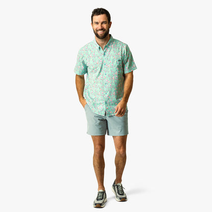 Boatbar Printed Button Down Fishing Shirt