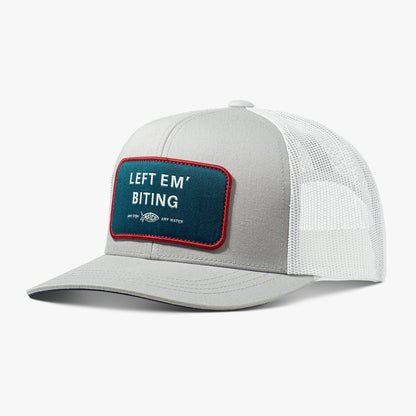 Left Em' Biting Fishing Trucker Hat
