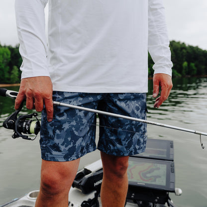 Deckhand Camo Fishing Cargo Shorts