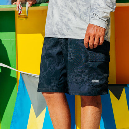 Deckhand Camo Fishing Cargo Shorts