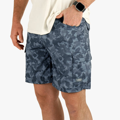 Deckhand Camo Fishing Cargo Shorts
