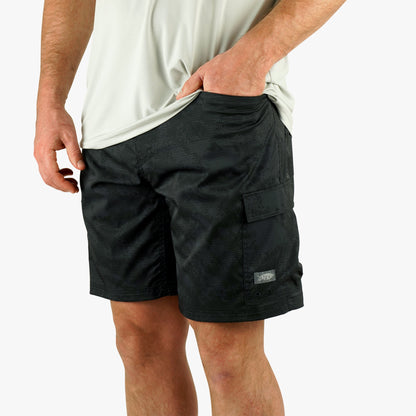 Deckhand Camo Fishing Cargo Shorts