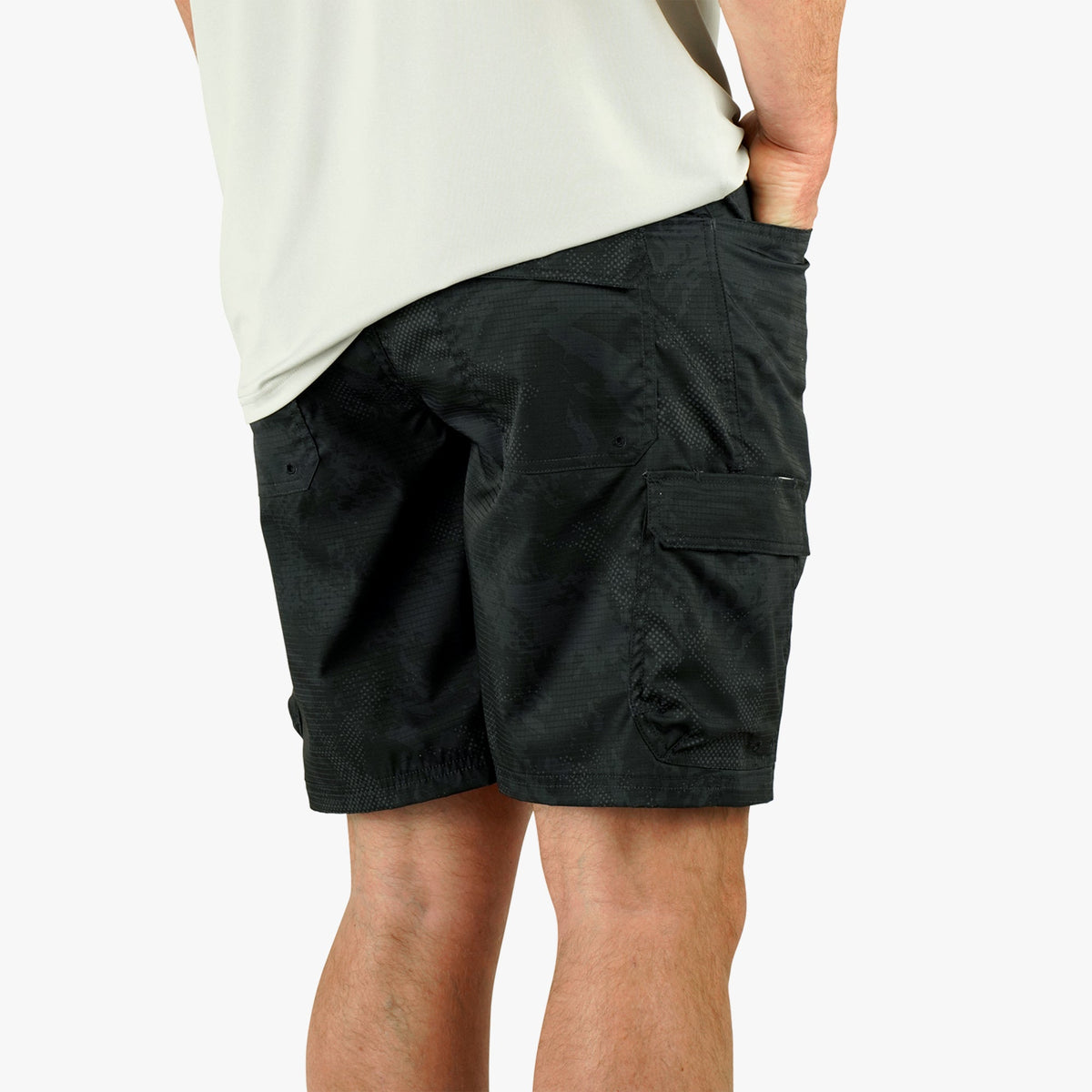 Deckhand Camo Fishing Cargo Shorts