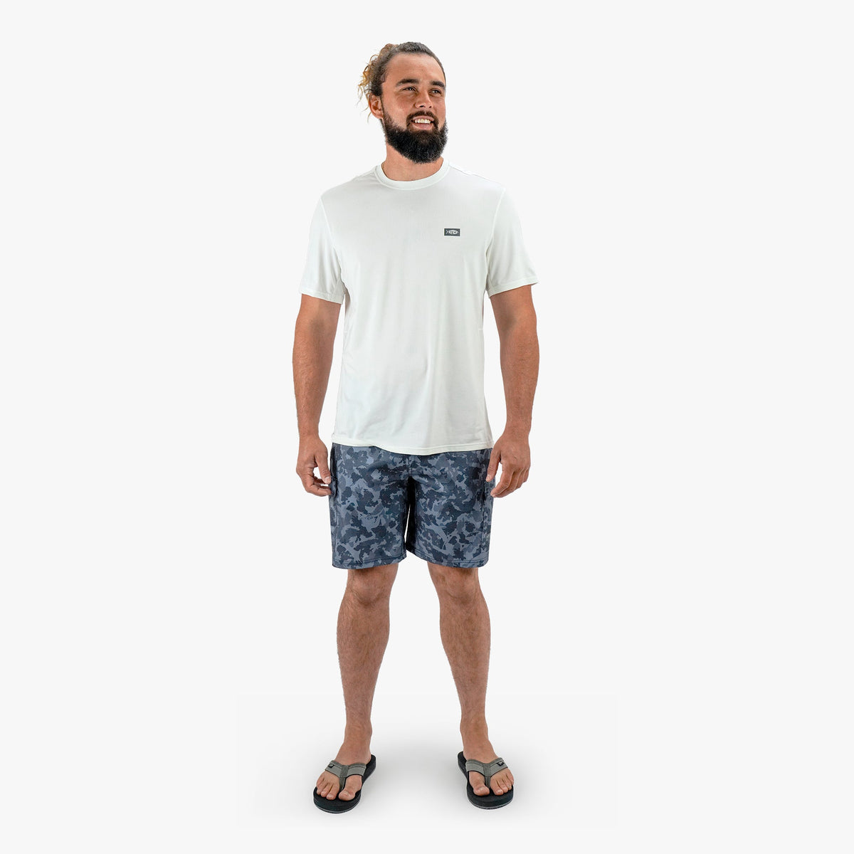 Deckhand Camo Fishing Cargo Shorts