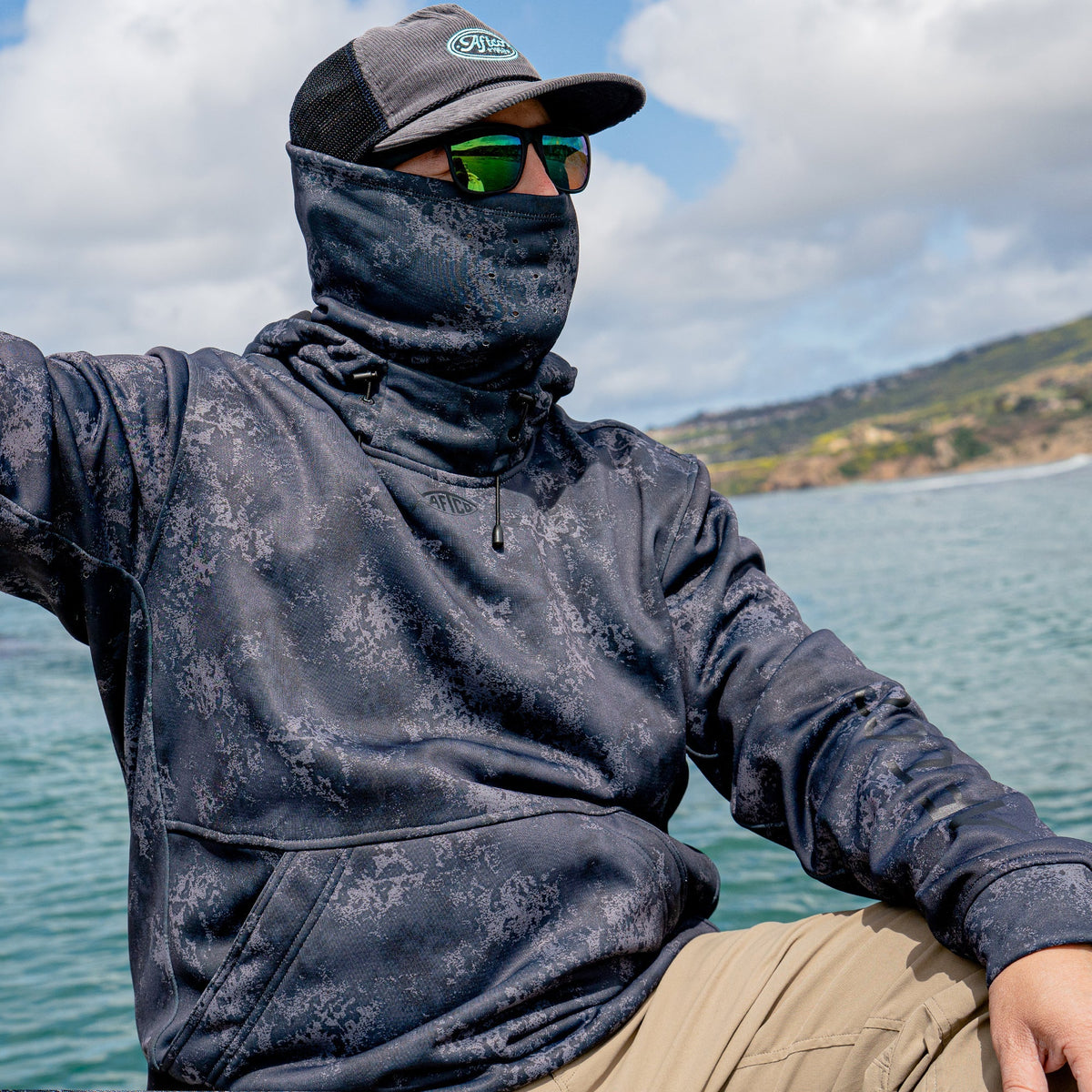 Reaper Hoodie: technical fishing sweatshirt by AFTCO