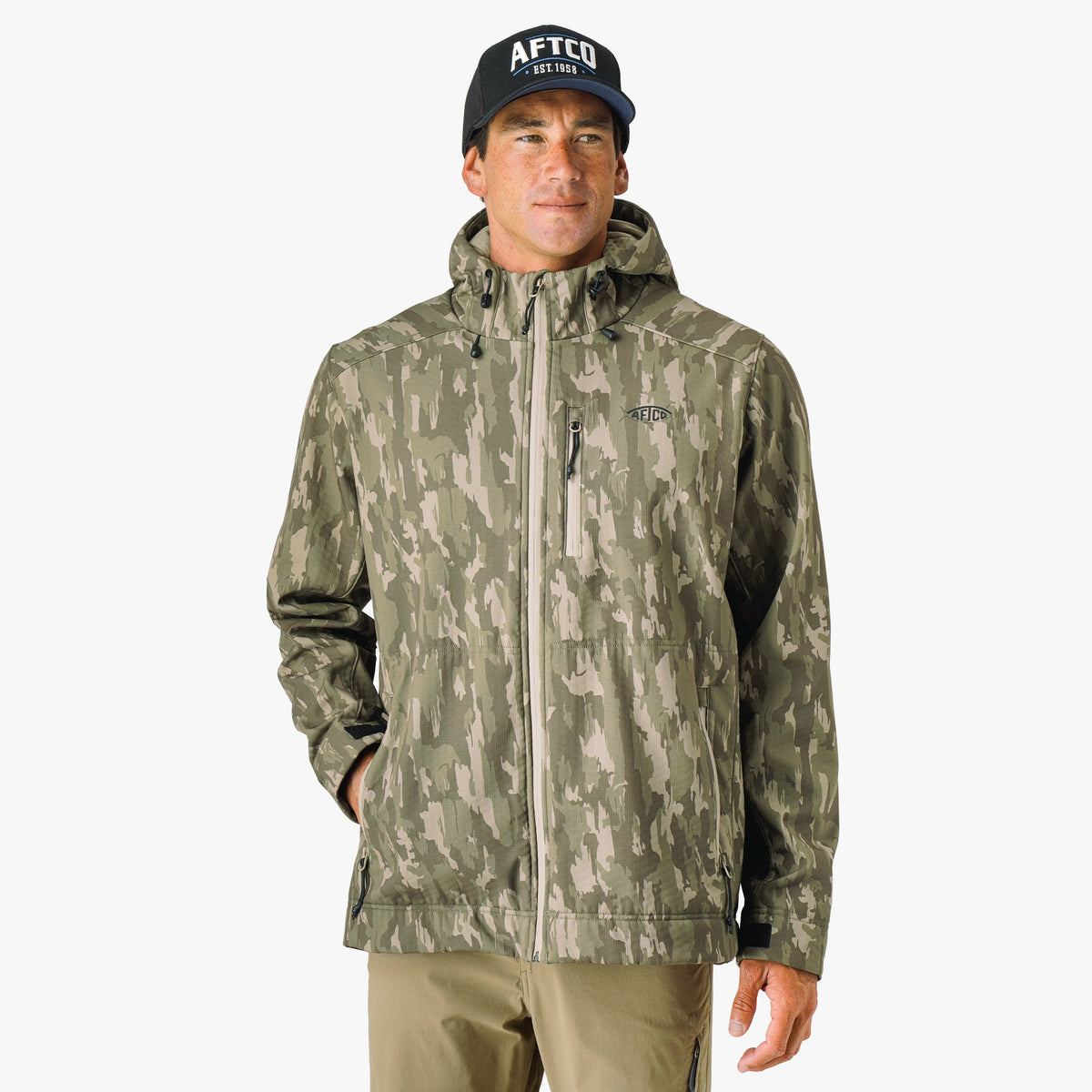 Reaper Tactical Zip Up Camo Softshell Jacket