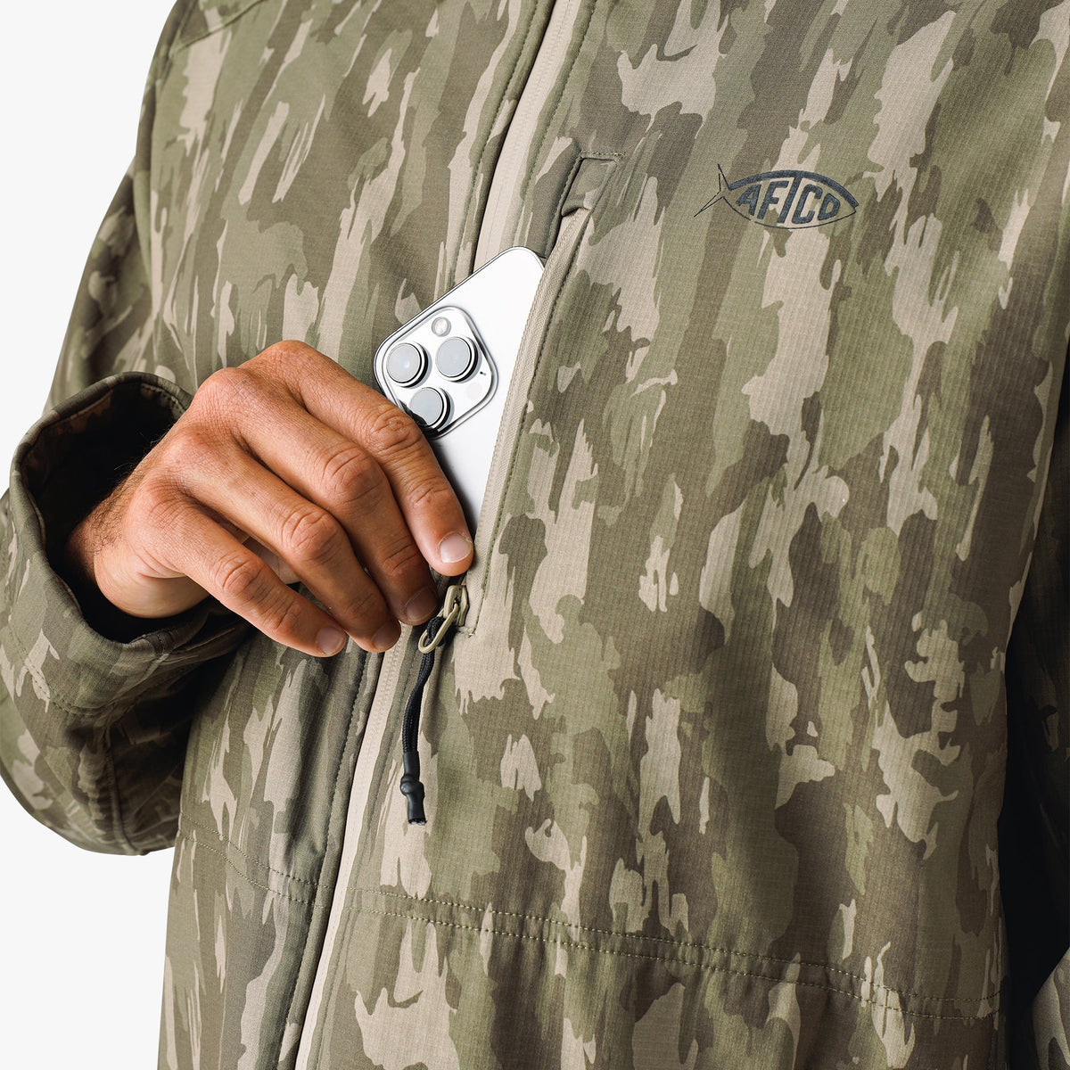 Reaper Tactical Zip Up Camo Softshell Jacket