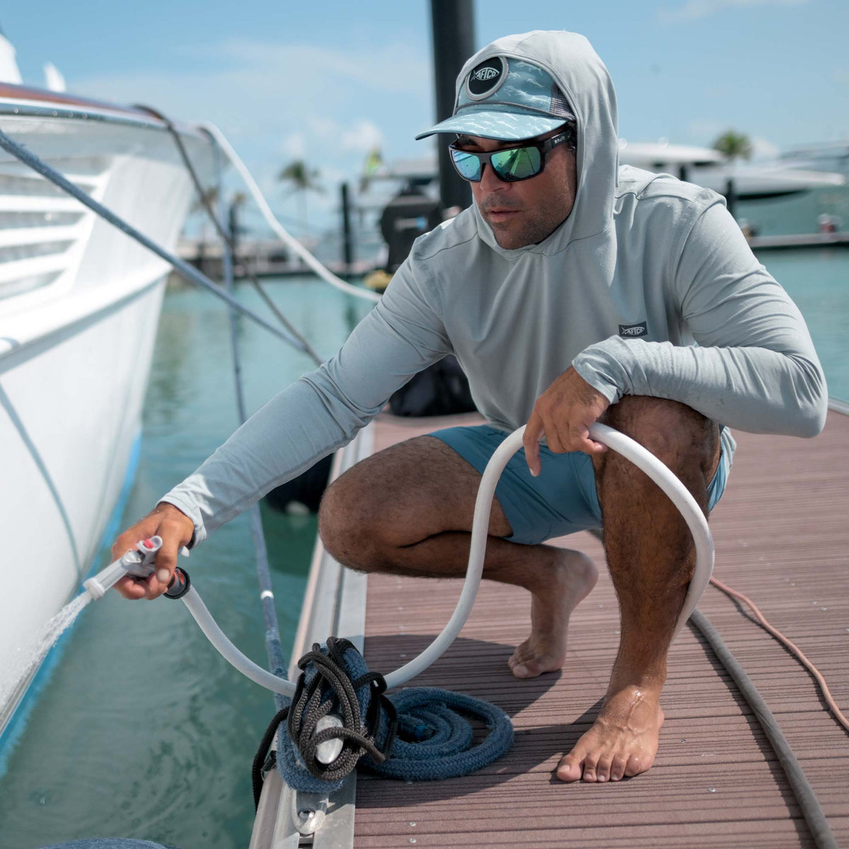 Air O Mesh Hooded Fishing Shirt