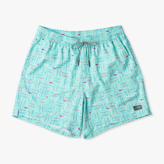 Strike Printed Swim Trunks