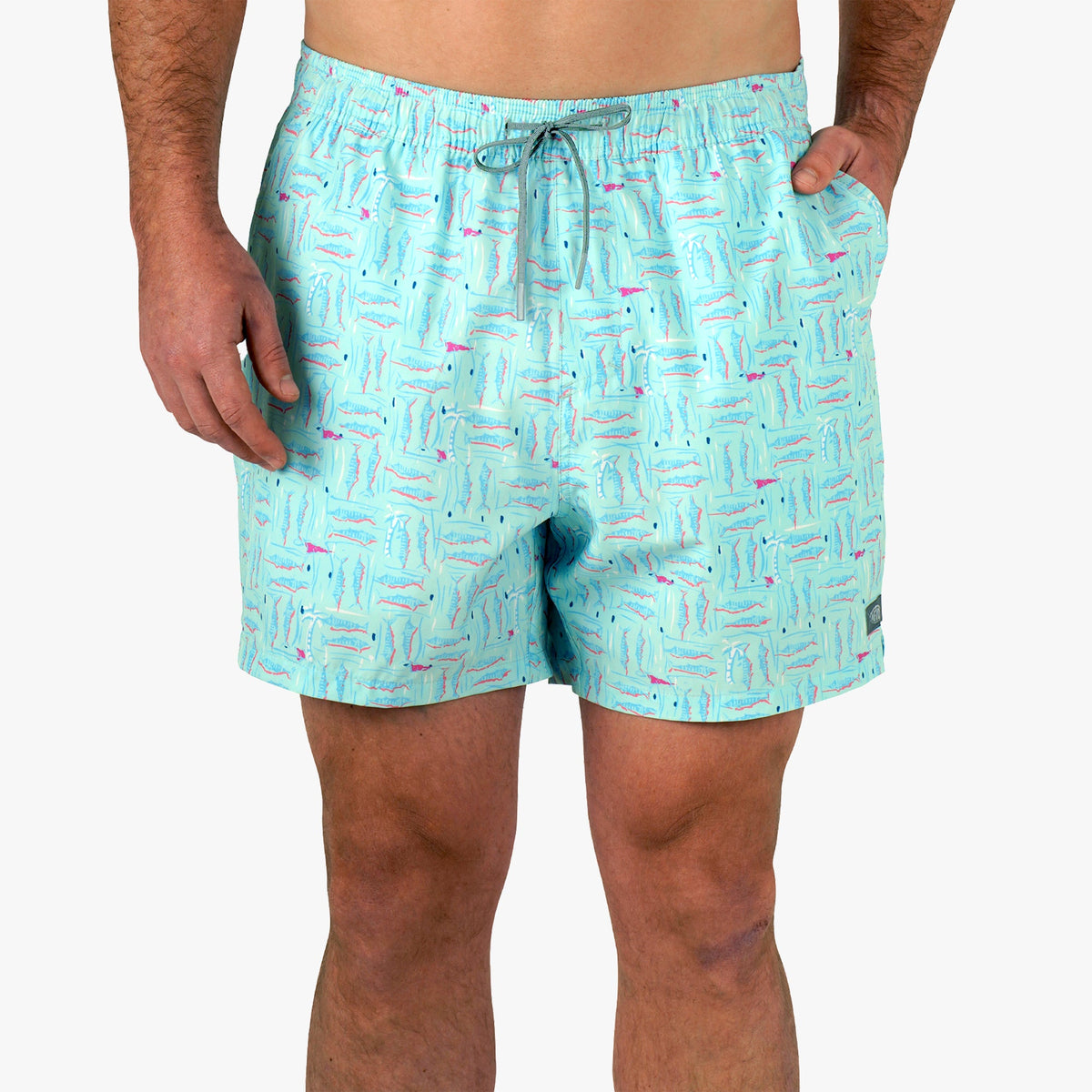 Strike Printed Swim Trunks