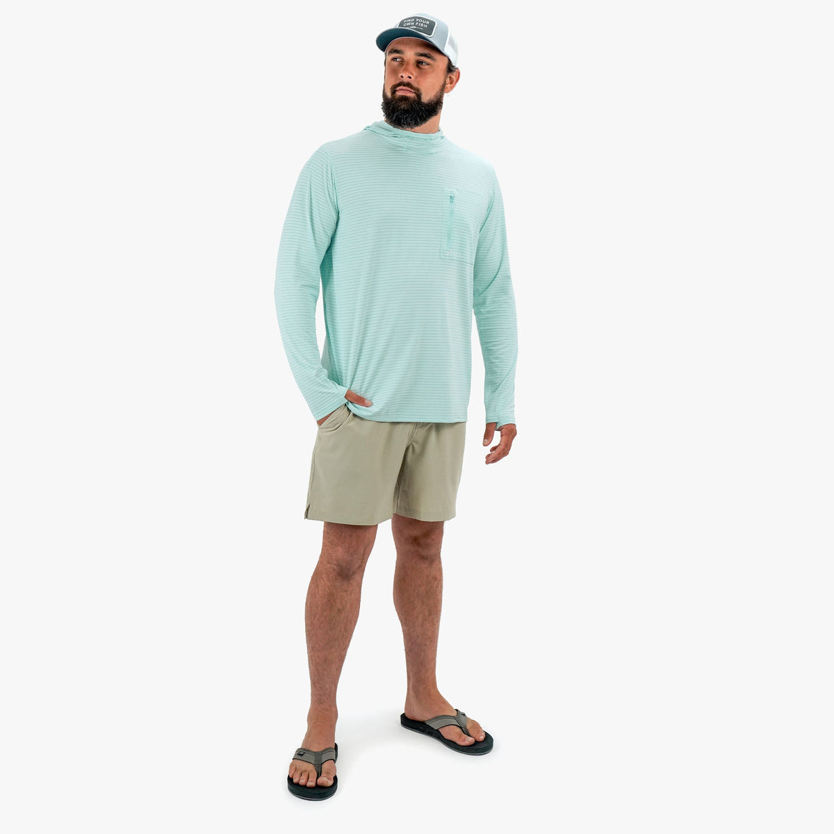 Channel Hooded Performance Shirt