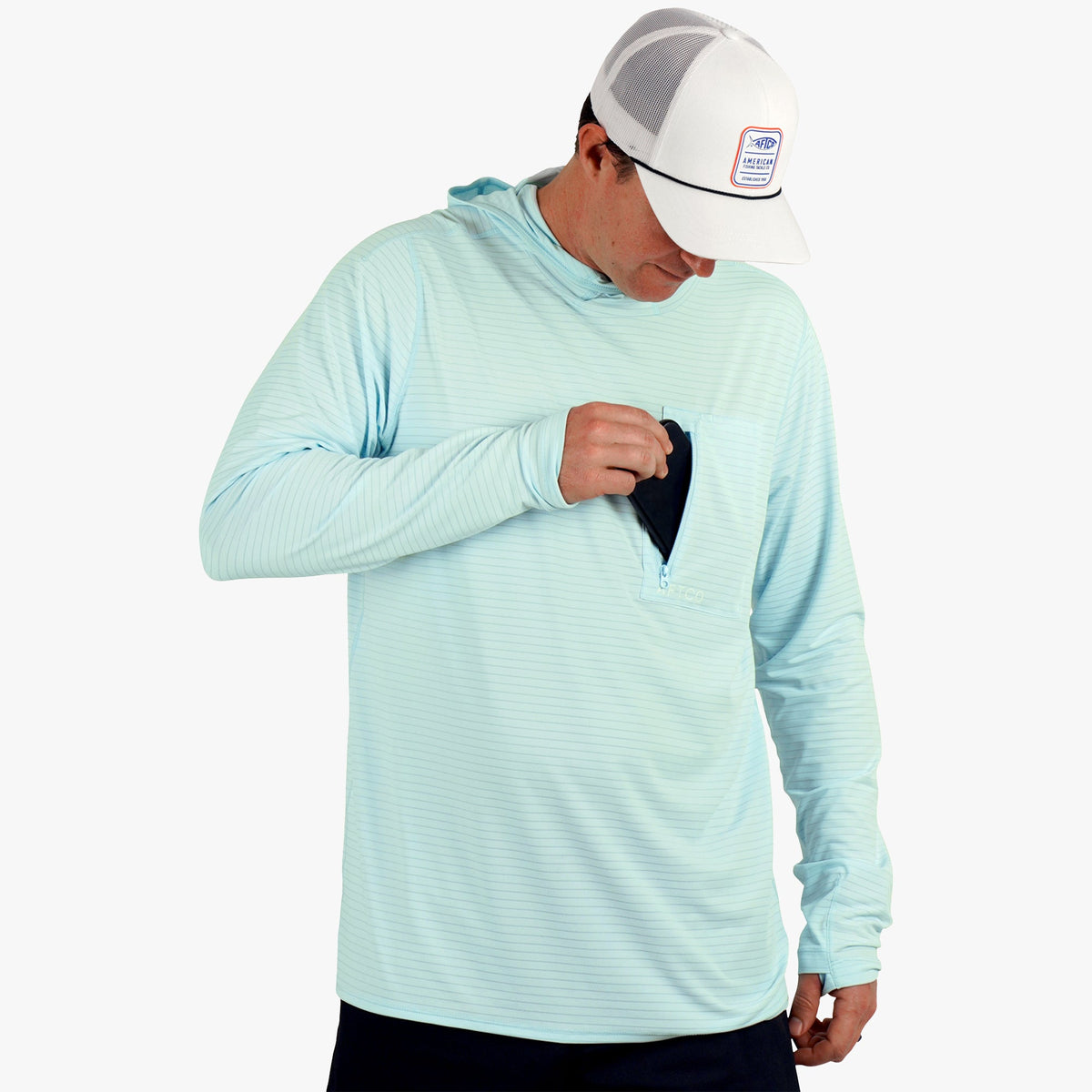 Channel Hooded Performance Shirt