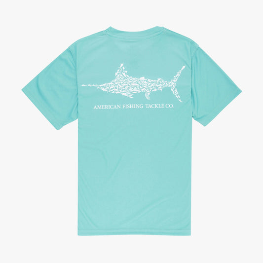 Kids Jigfish Jig Fishing Short Sleeve Shirt