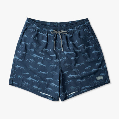 Strike Printed Swim Trunks