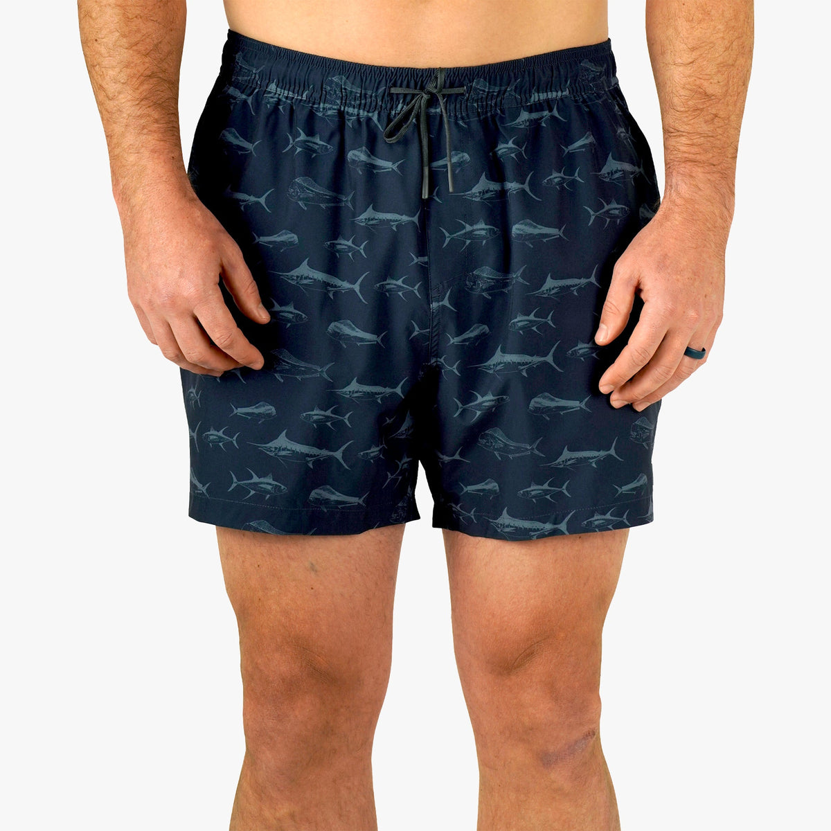 Strike Printed Swim Trunks
