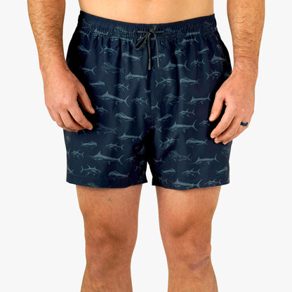 Strike Printed Swim Trunks