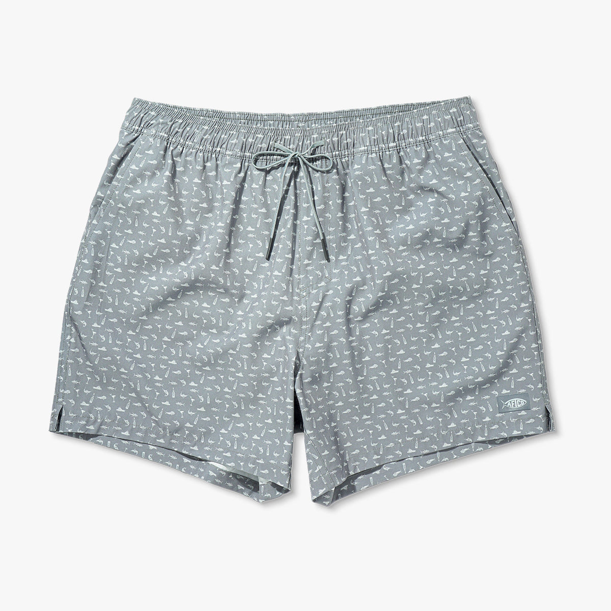 Strike Printed Swim Trunks