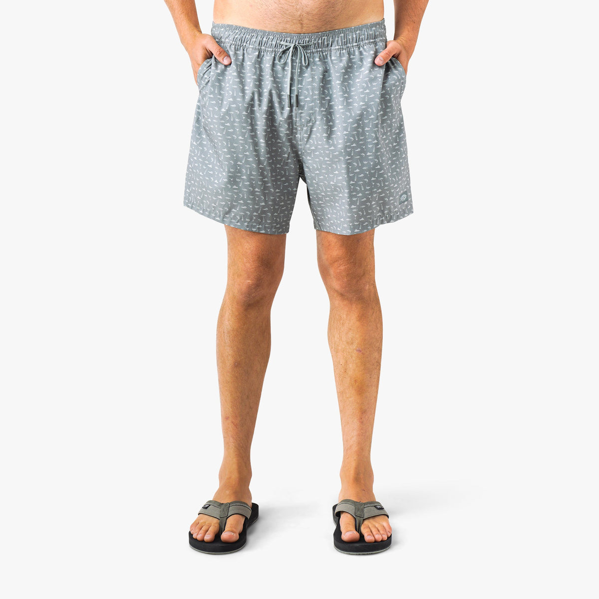 Strike Printed Swim Trunks