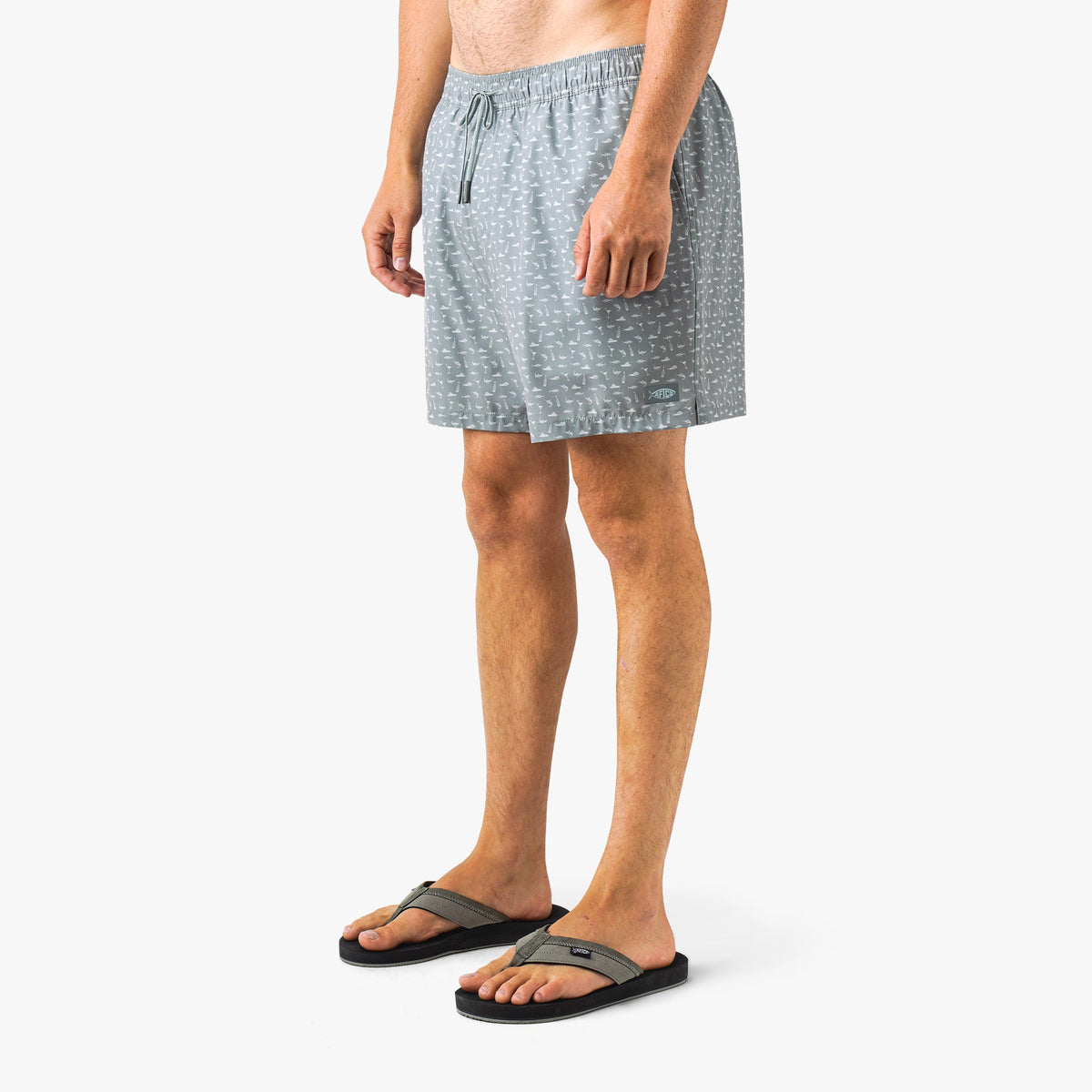 Strike Printed Swim Trunks