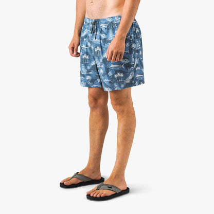 Strike Printed Swim Trunks