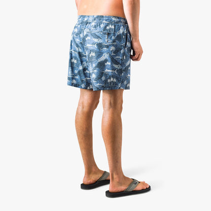 Strike Printed Swim Trunks