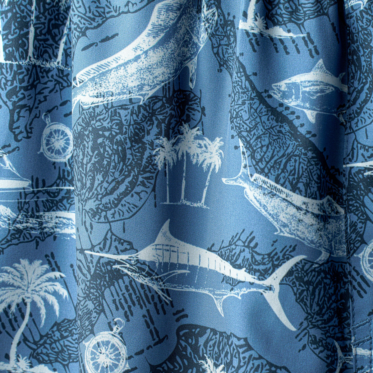 Strike Printed Swim Trunks