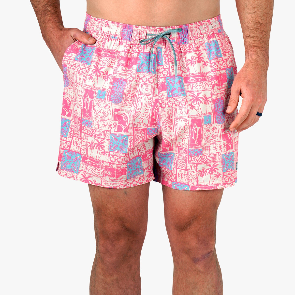 Strike Printed Swim Trunks