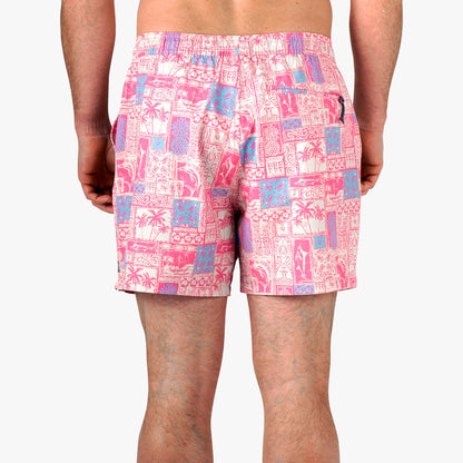 Strike Printed Swim Trunks