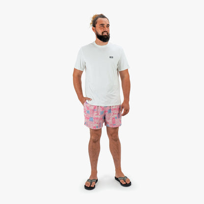 Strike Printed Swim Trunks