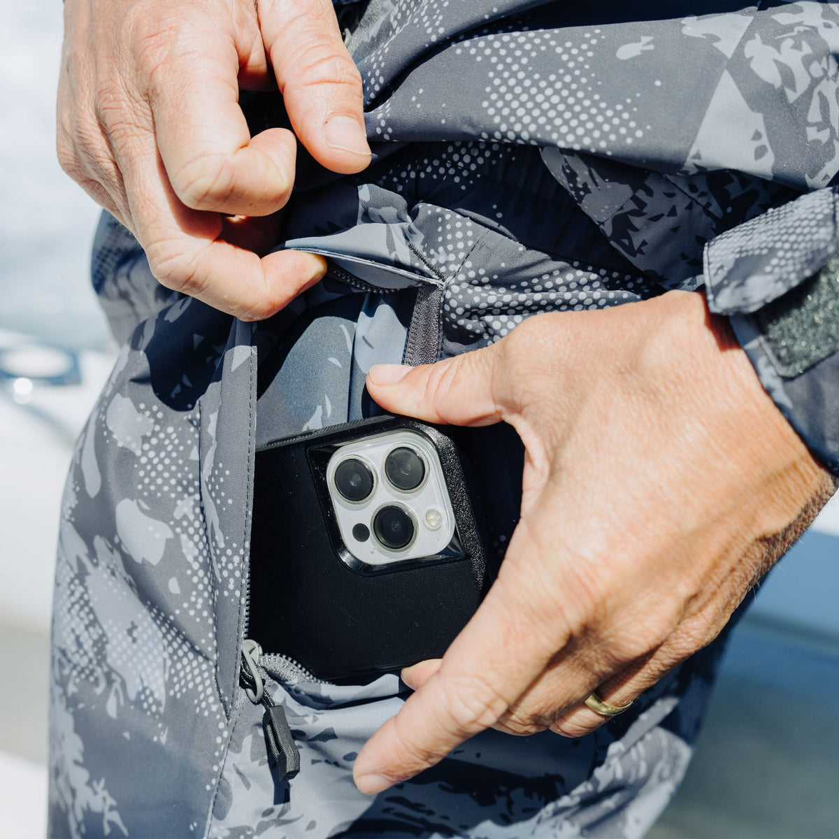 Crossing Printed Camo Fishing Pants