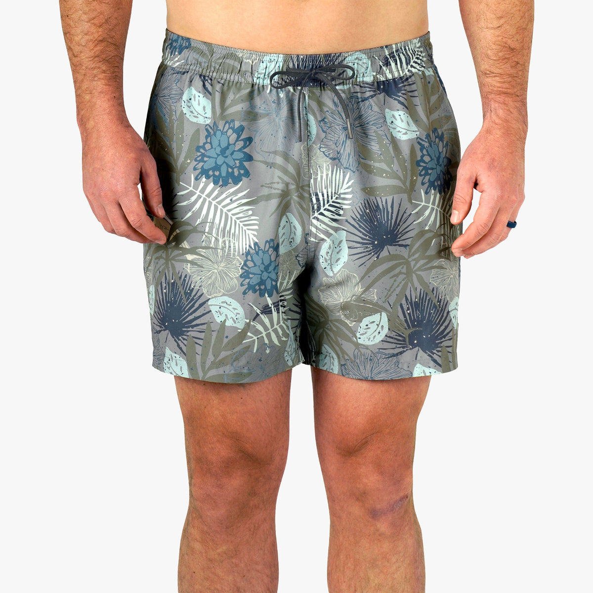 Strike Printed Swim Trunks